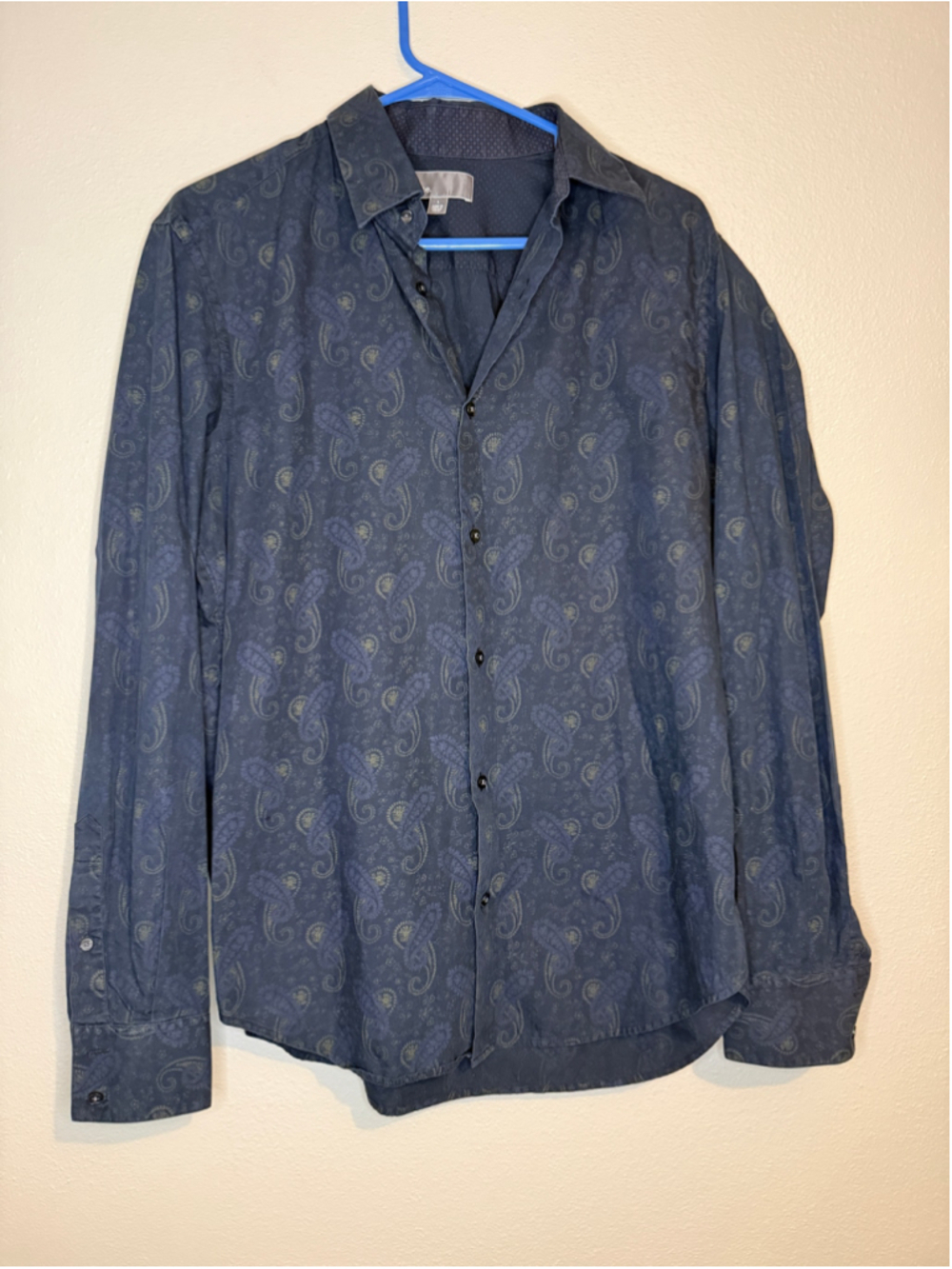Vince Italian Fabric Paisley Button Down Shirt Men’s L